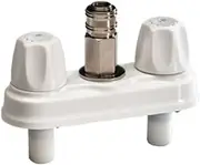 American Brass CRD-EMPR-QDC-WHT RV Quick Disconnect Valve with Metal Quick Connector