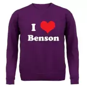 I Love Benson - Kids Hoodie / Sweater - Song Singer Fan Love Music Gig Concert