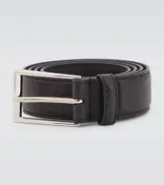 [Gucci] Gucci Logo leather belt Inch 38 black