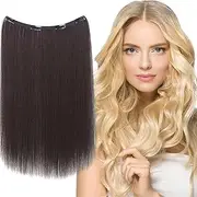 Human Hair Clip in Extensions | Natural Looking Hair Extensions,Stylish Invisible Wig for Performance, 20 Inch Long Straight Hairpieces