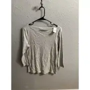 Women's gray pull over shirt size medium Talbots