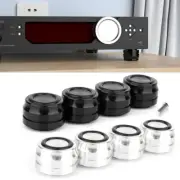 4pcs Aluminum HiFi Speaker Amp Stand Mount Turntable Isolation Feet Base Pad