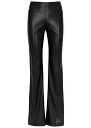 Alice + Olivia Tina Faux Leather Trousers - Black - 10 (UK14 / L) 10 (UK14 / L)