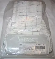 New Sears Keri Pinch Pleated Valance Royal Smoke Deep W 52" x L 13" Made in USA
