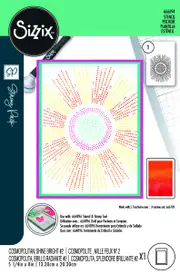 Sizzix A6 Stencil 1PK - Cosmopolitan, Shine Bright #2 by Stacey Park