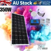 350W Solar Panel Kit 350 Watt 12V Mono RV Caravan Camping Home Battery Charging