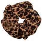 Elastic Leopard Scrunchies Hair Accessories For Daily Wear Easy Hairstyling