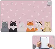 Heated Desk Pad,Antiskid Large Mouse Pad for Desk - Winter Heated Mouse Pad Desk Accessories Warm Big Mouse Pad Home Gamer Desktop Strop-au