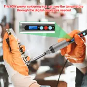 Electronics 60W Soldering Iron Kit LCD Adjustable Temperature Welding Tool Set