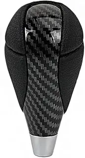 muge racing Gear Shift Knob Carbon Fiber Leather for Most Lexus ES300 GS430 IS250 LX470 RX450h Toyota Crown Corolla Camry Rav4 Prado 4Runner Highlander