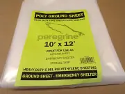 PEREGRINE POLY GROUND SHEET 10 X 12 Polyethylene Sheeting 6 Mil Heavy Duty