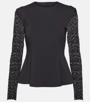 [Wolford] Wolford x Simkhai Intricate Sheer jersey top AU 8 black