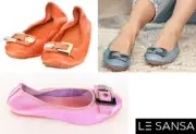 Leather ballet flats with metal trim CC Resorts Le Sansa Shoes Ballencia Colours