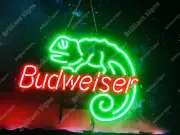 Lizard Beer Bar 24"x17" Vivid LED Neon Sign Light Lamp With Dimmer