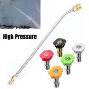 Pressure Washer Cleaner Attachment Extension Wand for Gutter Cleaning W/ 5Nozzle