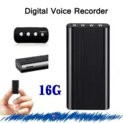 240 Hr 16GB Spy Digital Voice Activated Recorder Mini Audio Magnetic MP3 Player