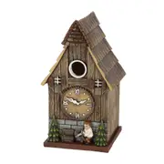 Esschert Design Cuckoo Clock Nesting Box Bird Ornament Polyresin Brown