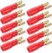 COMPUKAS 10 Pcs Quick Disconnect Wire Connectors Kit for Cars Audio Systems Insulated Speaker Terminals Crimp Assortment for Electrical Wiring Durable User Friendly
