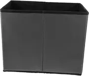 VILLFUL Household Storage Box Deep Grey File Box with Dual Handles Sundries Storage Organizer for Home and Office Tidy Up Countertop with Stylish Design