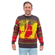 Beavis and Butthead Rock and Roll Three Color Ugly Christmas Sweater