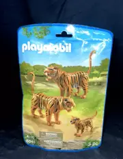 PLAYMOBIL TIGERS 3 PC MAMA DAD BABY ACTION FIGURES 6645