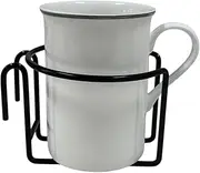 Shopping Cart Cup Holder Attachment, Sturdy Metal Drink Holder & Coffee Tumblers for Water Bottles, Secure Mobille Accessory Family, Beverage Containers, 7.5 x 9 cm