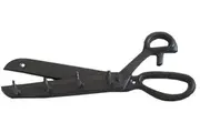 Mr Gecko Cast Iron Hand Made Wall 4 Hook Hanger Key /Coat Scissors Antique Rust