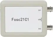 Fosc21C1 2-Channel USB PC oscilloscope 1Mh/z Sampling Rate Portable oscilloscope MCU Development