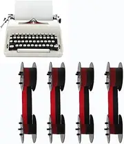 4pcs Calculator Ribbon Red/Black, Typewriter Ribbon Adding Machine Ribbon, Calculator Ink Ribbon for Sharp EL-2196BL, for Mp11dx, Porelon 11216 Calculator