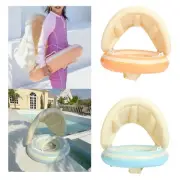 Baby Pool Float with Canopy Swim Ring for Children Beginner Swimmers Infants