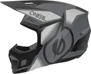 Oneal 3SRS Vision Motocross Helmet, black-grey, Size M for Men Black Grey