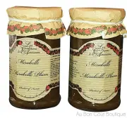 SET OF 2 JARS LES CONFITURES à L' ANCIENNE MIRABELLE WHITE PLUM FRENCH PRESERVES