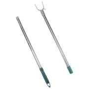 Stainless Steel Clothes Drying Pole Extended Closet Reach Garment Travel