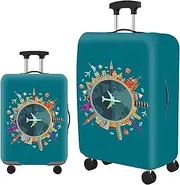 [ZHIGOU] 22-24 Inch Luggage Cover - Elastic, Trunk Lid Protector, Washable, Dust-Proof Travel Accessory for Carry-On Luggage, Protects Against Scratches, Water and Dirt (1 Piece)
