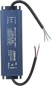 Daseeme IP67 Waterproof LED Driver Switch Power Supply Transformer Adapter AC 110V-220V to DC 12V 100W Constant Voltage Output for LED Strip Light Outdoor Lightbox Signboard