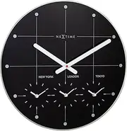 NeXtime Wall Clock, Black, One Size