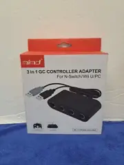 Gamecube Controller Adapter Bundle for Switch, WII U and PC New