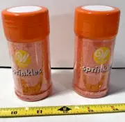 Wilton Sugar Sprinkles 3.25oz-Orange LOT OF 2