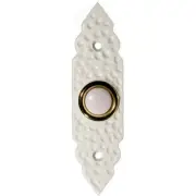Entryway Pushbutton Decorative White Flush Mount Back Lit Button - MORRIS-78252