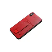 For Iphone Xs Max Shockproof Tpu + Handmade Leather Protective Case