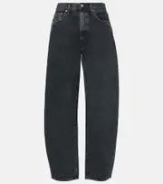 [Agolde] Agolde Balloon mid-rise barrel-leg jeans M black