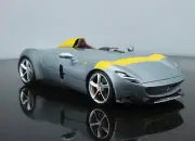 Bburago 1:18 Ferrari Monza SP1 Silver Diecast Model Racing Car NEW IN STOCK