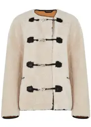 Totême Shearling Jacket - Off White - S/M (UK10-12 / M) S/M (UK10-12 / M)