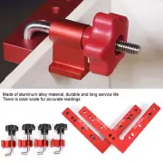Right Angle Positioning Ruler Aluminum Alloy 90°L Shaped 160x160mm With Scale