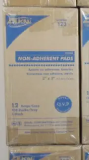 1 Case/1200 Dukal 123 Non Adherent Dressing Pad 2"x3" Sterile Sealed White
