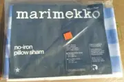 Marimekko by Dan River Vintage (1) Pillow Sham case Blue White Stripes