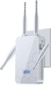 2025 Newest Wifi Extender Internet Booster, 10000 Sq.Ft Long Range Repeater Wire
