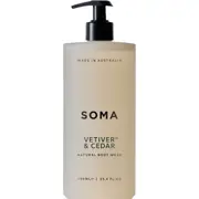 Soma Body Wash Vetiver & Cedar 750mL