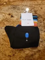 Paul Smith Men's socks made in Italy brand new In Bag . Retail $40