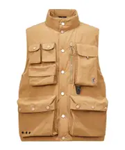 Moncler Grenoble Tongass Down Field Gilet 1,2,5 light brown